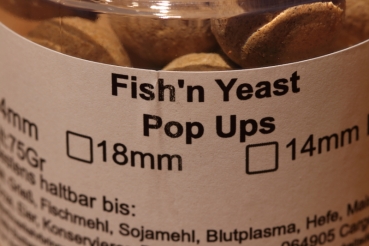 Fish 'n Yeast Pop Ups